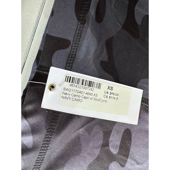 Terez for Soulcycle Paint Splatter Leggings High Rise Waist Black Size XS - Picture 4 of 5